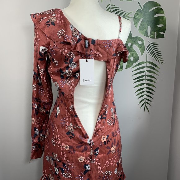 Bardot Milly Floral Wrap Dress Sz 4/XS - Picture 5 of 8